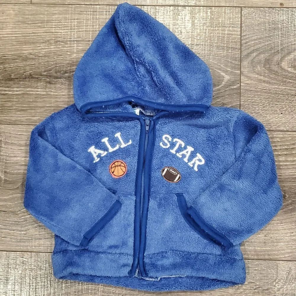 Baby Carter's Hoodie Size 3-6M Blue All Star Hoodie Sweater